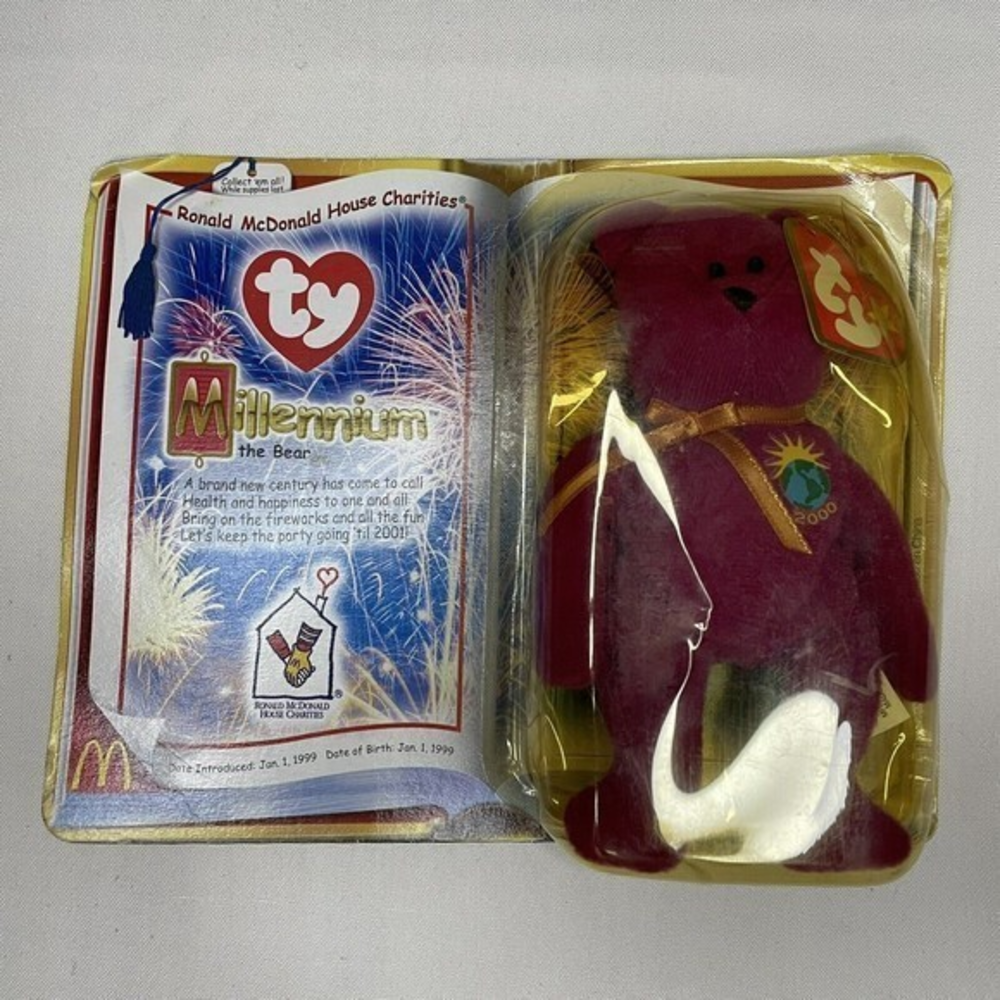 Millennium the Bear 2000 TY Teenie Beanie Baby McDonald Vintage New in‎ the box